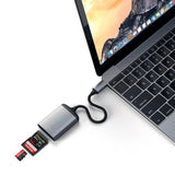 Satechi USB-C UHS-II hukommelseskortlæser Space Gray