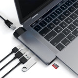 Satechi USB-C Pro Hub med 4K HDMI og Ethernet Space Gray