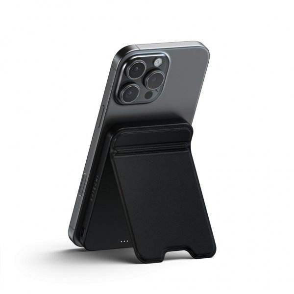 Satechi On-the-Go Qi2 5K MagSafe-powerbank med Stander Sort