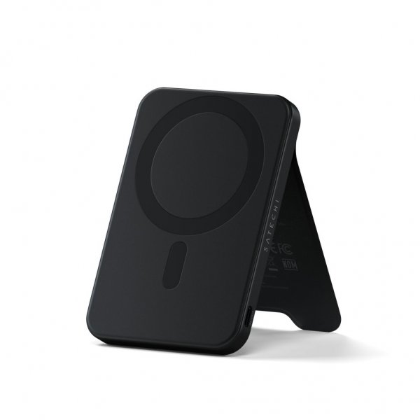 Satechi On-the-Go Qi2 5K MagSafe-powerbank med Stander Sort
