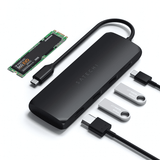 Satechi USB-C HYBRID med indbygget mulighed for SSD-lagring Sort