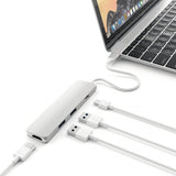 Satechi Type-C Slim Multi-port Adapter 4K Sølv