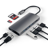 Satechi USB-C Multi-Port Adapter 4K Gigabit Ethernet V2 Space Gray
