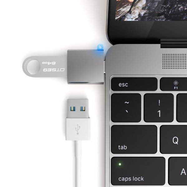 Satechi USB-C til USB-A 3.0 Adapter Space Gray