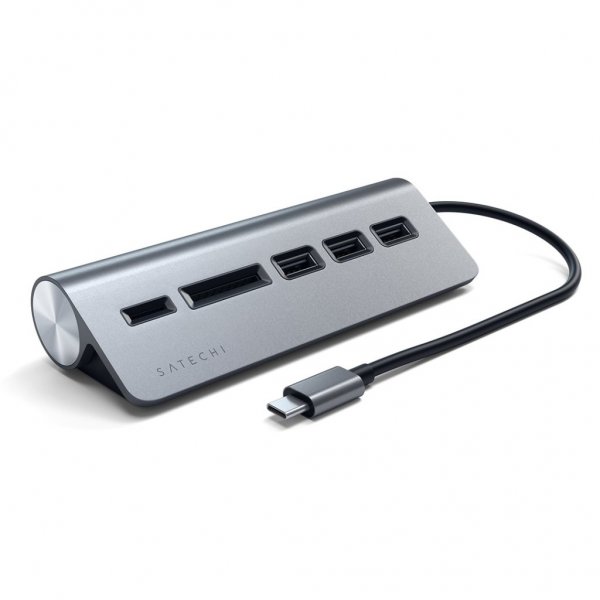 Satechi USB-C Combo Hub til stationær Space Gray