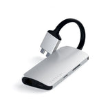 Satechi USB-C Multimedia Adapter Dual 4K HDMI Gigabit Ethernet Sølv