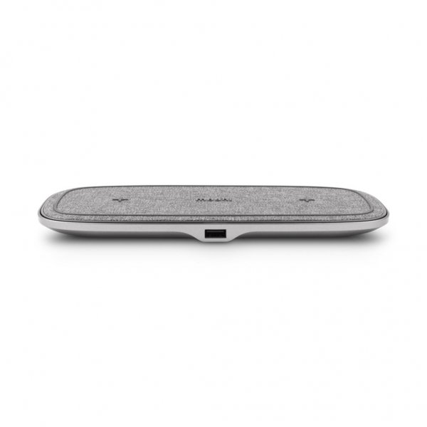 Moshi Sette Q Trådløs oplader Dobbelt 15W Grå