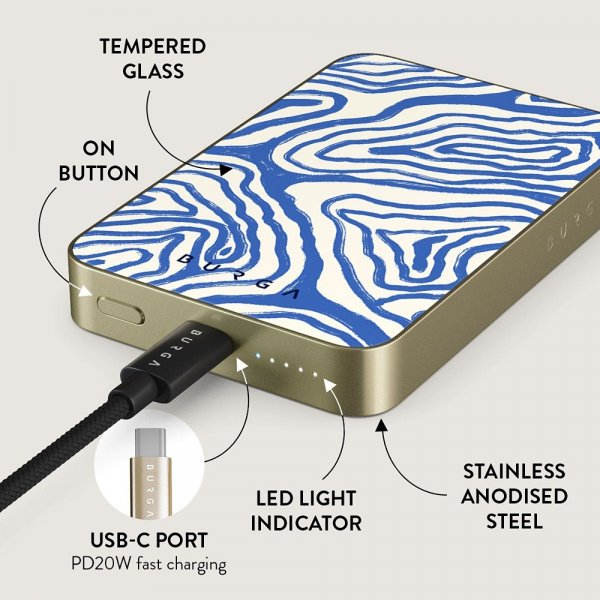 Burga Powerbank MagSafe 5000 mAh Seven Seas Gold