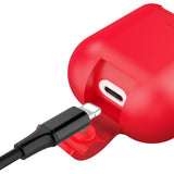Baseus AirPods 1/2 Cover Silikone Rød