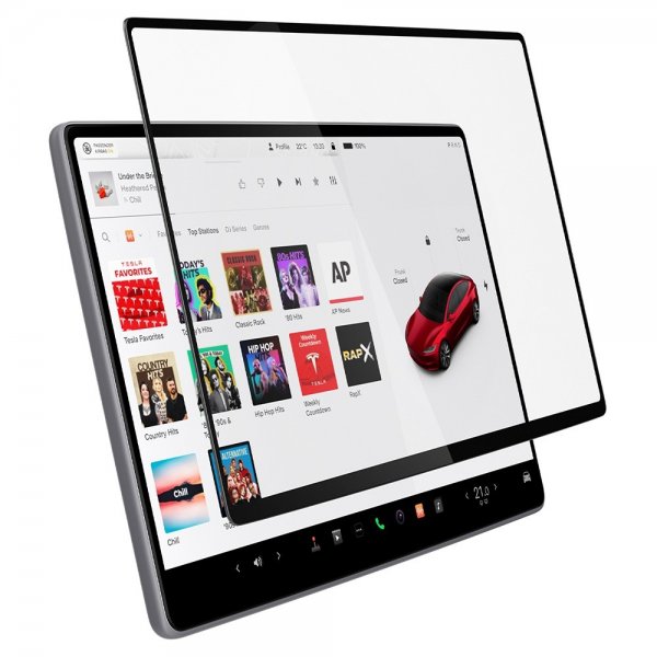 Spigen Skærmbeskyttelse GLAS.tR EZ Fit Tesla Model Y (2025/2026)/Model 3 (2024/2025/2026)