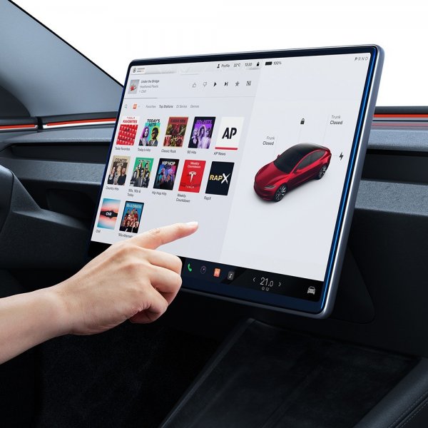 Spigen Skærmbeskyttelse GLAS.tR EZ Fit Tesla Model Y (2025/2026)/Model 3 (2024/2025/2026)