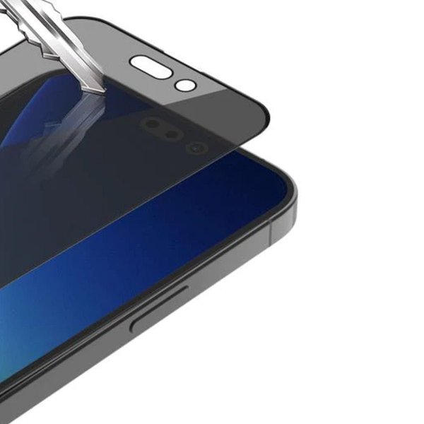 iPhone 14 Pro Max Skærmbeskyttelse 3D Hærdet Glas Privacy