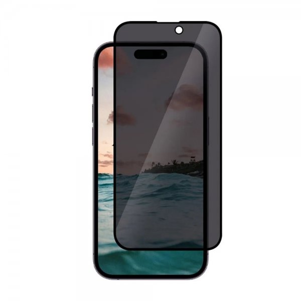 iPhone 15 Pro Max Skærmbeskyttelse Hærdet Glas 3D Privacy