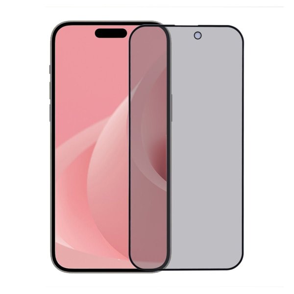 iPhone 16 Pro/iPhone 17 Skærmbeskyttelse Hærdet Glas Privacy