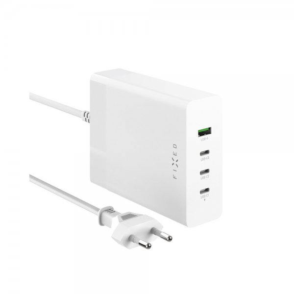 Fast Skrivebordslader GaN200 Charging Dock 3xUSB-C & 1xUSB-A