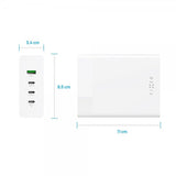 Fast Skrivebordslader GaN200 Charging Dock 3xUSB-C & 1xUSB-A