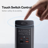 Baseus Skrivebordsoplader PowerCombo Tower Power Strip 100W Sort