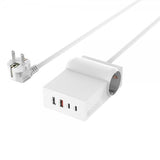 4smarts Skrivebordsoplader USB-C/A Power Strip Desk GaN 65W
