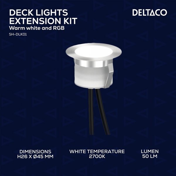 Deltaco Smart Home Smart Altanbelysning RGB 10-pak