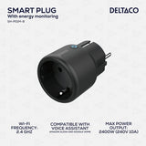 Deltaco Smart Home Smart Fjernafbryder WiFi Sort