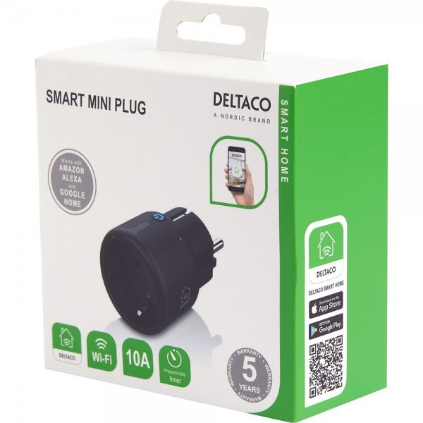 Deltaco Smart Home Smart Fjernafbryder WiFi Sort