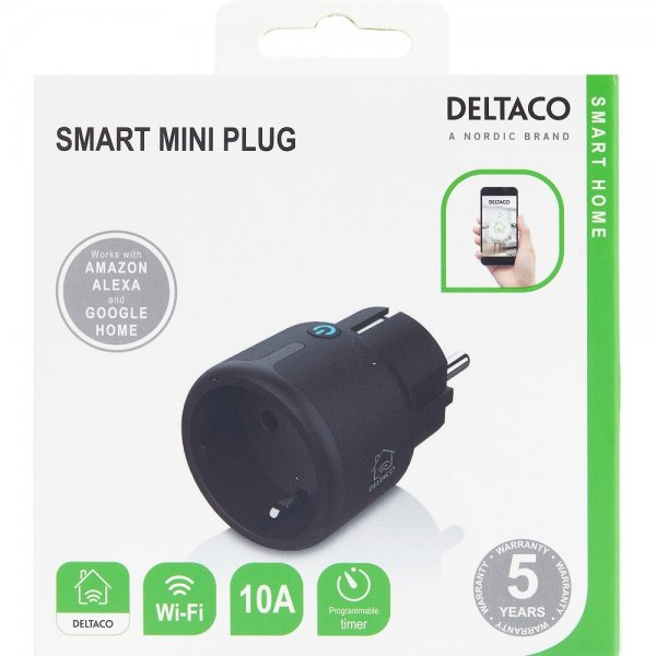 Deltaco Smart Home Smart Fjernafbryder WiFi Sort
