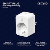 Deltaco Smart Home Smart stikkontakt med energiovervågning