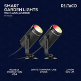 Deltaco Smart Home Smart Havebelysning RGB 2-pak