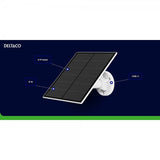 Deltaco Smart Home solpanel med USB-C-stik 5W 3m