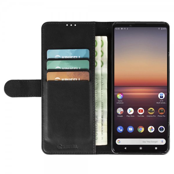 Krusell Sony Xperia 1 II Etui PhoneWallet Sort