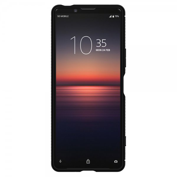 Spigen Sony Xperia 1 II Cover Rugged Armor Matte Black