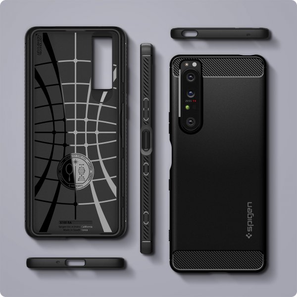 Spigen Sony Xperia 1 III Cover Rugged Armor Mat Sort