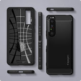 Spigen Sony Xperia 1 III Cover Rugged Armor Mat Sort