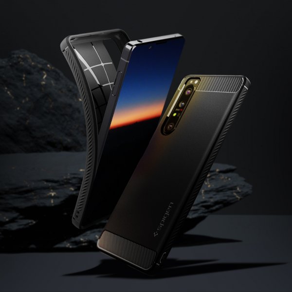 Spigen Sony Xperia 1 III Cover Rugged Armor Mat Sort