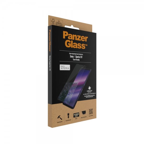 PanzerGlass Sony Xperia 1 IV Skærmbeskyttelse Edge-to-Edge Case Friendly