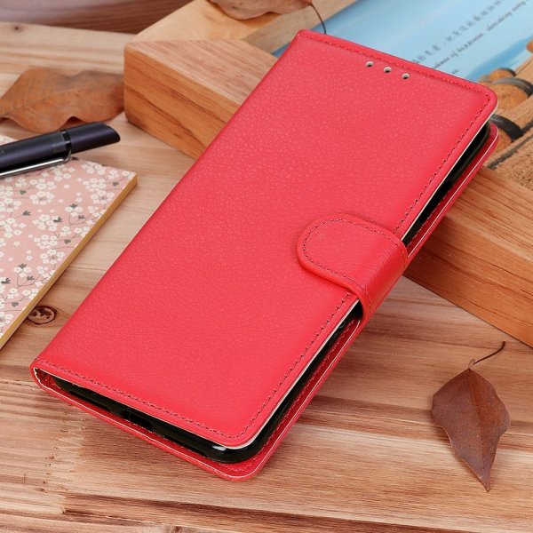 Sony Xperia 1 V Cover Litchi Rød