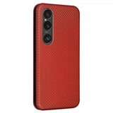 Sony Xperia 1 VI Etui Kulfibertekstur Brun