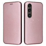 Sony Xperia 1 VI Etui Kulfibertekstur Rosaguld