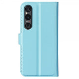 Sony Xperia 1 VI Etui Litchi Blå
