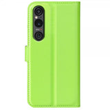 Sony Xperia 1 VI Etui Litchi Grøn