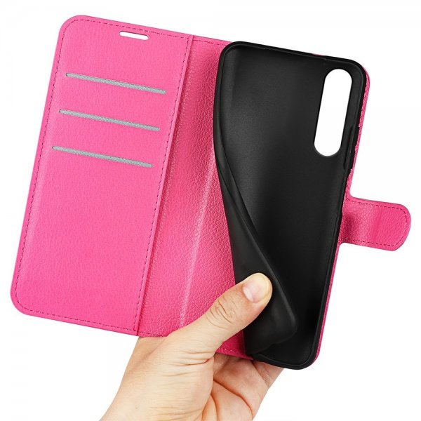 Sony Xperia 1 VI Etui Litchi Magenta