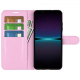 Sony Xperia 1 VI Etui Litchi Rosa