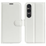 Sony Xperia 1 VI Etui Litchi Hvid