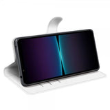 Sony Xperia 1 VI Etui Litchi Hvid