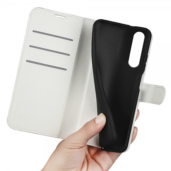 Sony Xperia 1 VI Etui Litchi Hvid