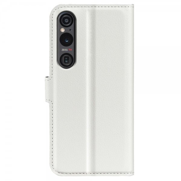 Sony Xperia 1 VI Etui Litchi Hvid