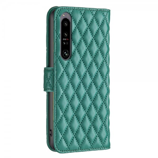 Sony Xperia 1 VI Etui Diamantmønster Grøn