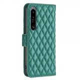 Sony Xperia 1 VI Etui Diamantmønster Grøn