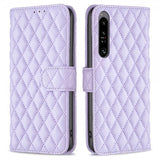 Sony Xperia 1 VI Etui Diamantmønster Lilla
