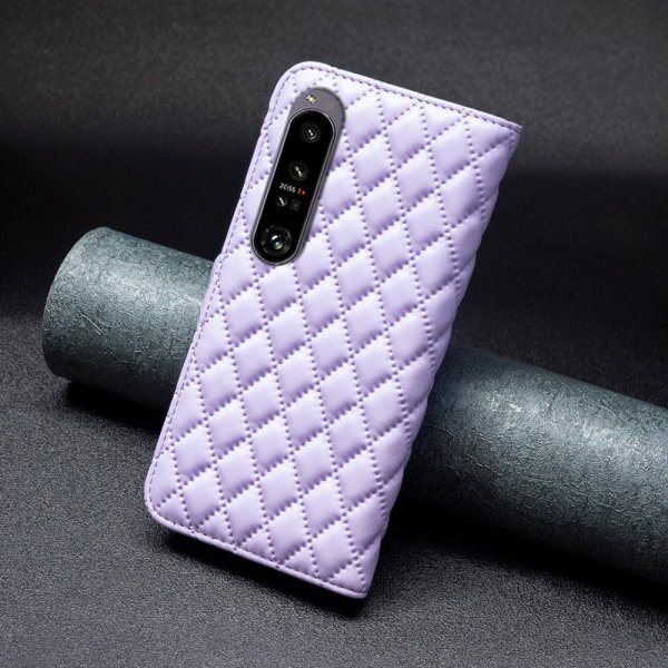 Sony Xperia 1 VI Etui Diamantmønster Lilla